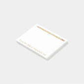 Gold Pencil Drie Post-it® Notes (Schuin)