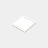Gold Pencil Vijf Post-it® Notes (Schuin)