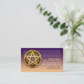 Gold Pentacle Visitekaartjes (Staand voorkant)