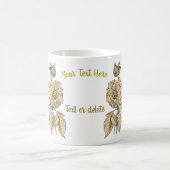 Gold Peony persoonlijk Koffiemok (Center)