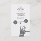 Gold Personal Trainer Visitekaartje (Achterkant)