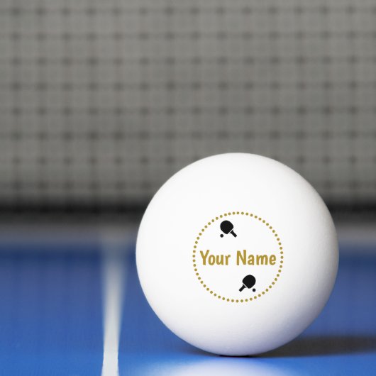 Gold personalisiert pingpongballen (Net)