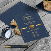 Gold Pet Afstuderen Navy Blue ID834 Kaart