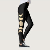 Gold Phases of the Moon Leggings (Rechts)