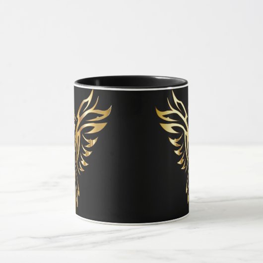 Gold Phoenix Coffee Mok (Midden)