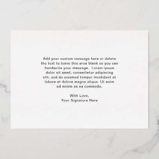 Gold Photo Collage Mariage Carte de remerciements (Verso)