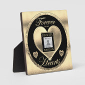 Gold Photo Memorial Plaque Fotoplaat (Voorkant)