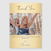 Gold photo merci carte magnétique (Devant)