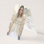 Gold Photo Quinceanera Anniversaire Invitation (Front)