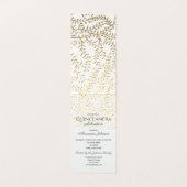 Gold Photo Quinceanera Anniversaire Invitation (Inside Unfolded)