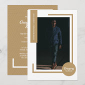 Gold Photo Ultra Modern Photo Afstuderen (Voorkant / Achterkant)