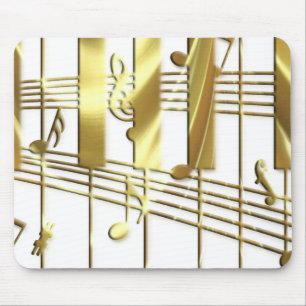 Gold Piano-toetsenbord Muismat