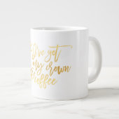 Gold Pineapple Jumbo Mok (Voorkant rechts)