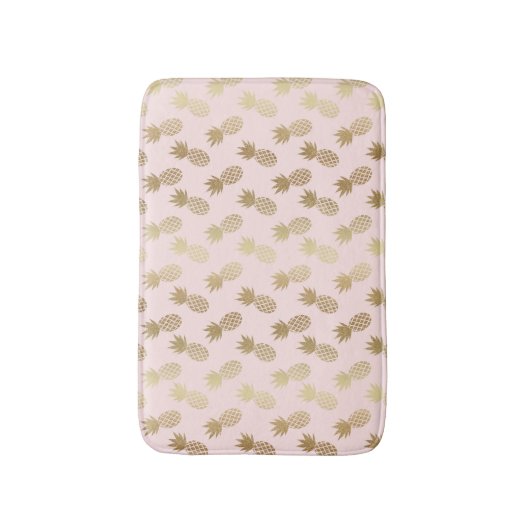 Gold Pineapple Pattern Badmat (Voorkant Verticaal)