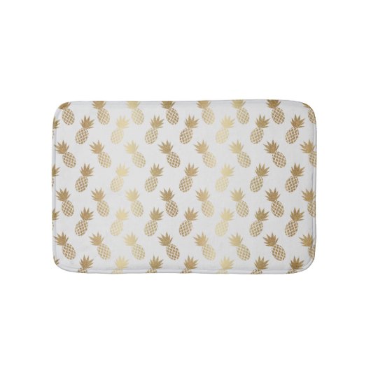 Gold Pineapple Pattern Badmat (Voorkant)