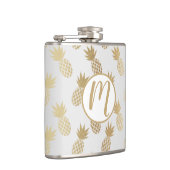 Gold Pineapple Pattern Heupfles (Rechts)