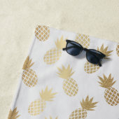 Gold Pineapple Pattern Strandlaken (In situ)