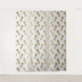 Gold Pineapple Pattern Wandkleed (Voorkant)