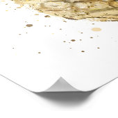 Gold Pineapple Poster (Hoek)