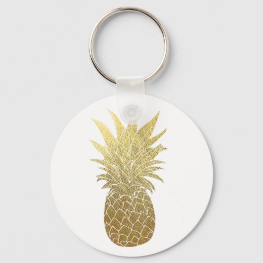 Gold Pineapple Sleutelhanger (Voorkant)