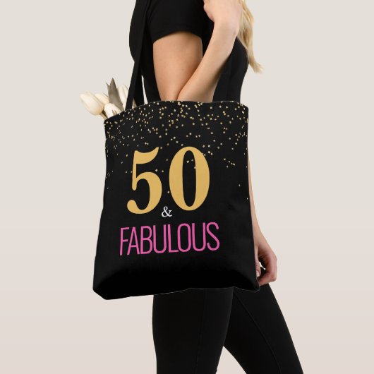 Gold Pink 50 en Fabulous Birthday Tas (Dichtbij)