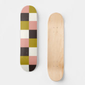 Gold Pink Chocolade Ivory Pset Skateboard (Voorkant)