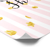 Gold & Pink Elle Croyait Qu'Elle Pourrait Poster (Coin)