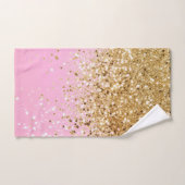 Gold Pink Glitter #1 Bad Handdoek (Handdoek)