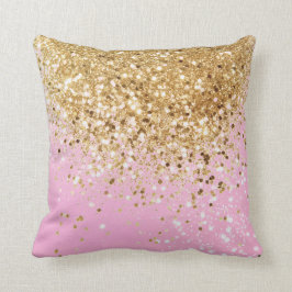 Gold Pink Glitter #1 Kussen