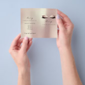 Gold Pink Glitter Makeup Eyes Lash Printerbrochure Flyer (Hand)