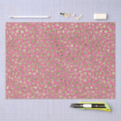 Gold Pink Glitz Leopard Print Tissuepapier (Craft)
