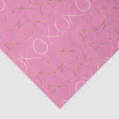 Gold Pink XOXO Tissuepapier (Detail)