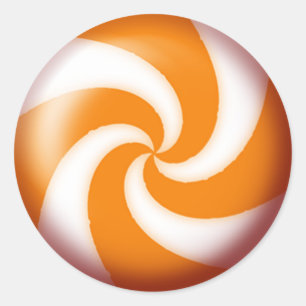 GOLD PINWHEEL SNOEP VAN SHARON SHARPE RONDE STICKER