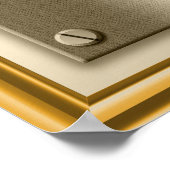 Gold Plaque Poster Print Sign (Hoek)