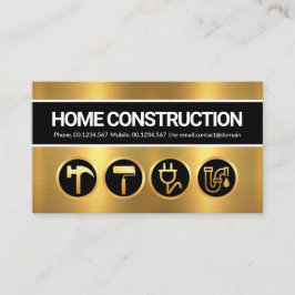 Gold Plating Layer Construction Handyman Tools Visitekaartje