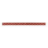 Gold Poinsettia Pattern op Red Lint (Voorkant)