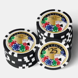 Gold Poker Night   DIY-tekst Chips