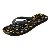 Gold Polka Dot Seamless Pattern Teenslippers (Schuin)