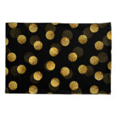 Gold Polka Dot: sprankelend naadloos. Kussensloop (Achterkant)