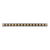 Gold Polka Dots on Black Lint (Voorkant)