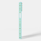 Gold Polka Dots op Mint Green Pattern Case-Mate iPhone Case (Achterkant / Rechts)