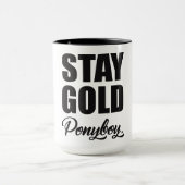 Gold Ponyboy Coffee Mok (Midden)