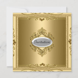 Gold populaire Stylish Party Invitation