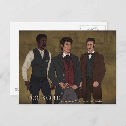 Gold Post-kaarten Briefkaart (Voorkant / Achterkant)