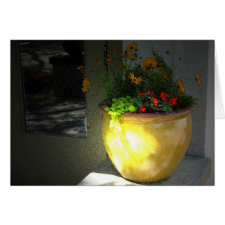Gold Pot of Flowers