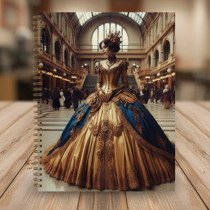 Gold Princess Steampunk Victoriaans Industrial Notitieboek