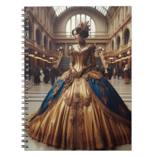 Gold Princess Steampunk Victoriaans Industrial Notitieboek
