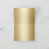 Gold Princess Winter Wonderland Carte de remerciem (Intérieur)