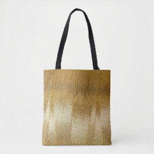 Gold Print Canvas tas