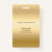 Gold-profielfoto bedrijf badge (Achterkant)
